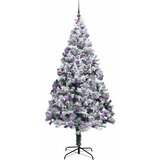  Umjetno božićno drvce Bijelo 210 cm PVC i Čelik i Plastika | shoptok.hr