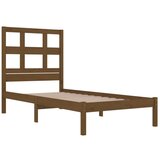  Posteljni okvir medeno rjav iz trdne borovine 100x200 cm, (20645894) | Shoptok.si