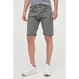 Pepe Jeans Jeans kratke hlače Callen moške, zelena barva