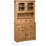 Panama Visoka omara 93x40,5x180 cm trdna borovina Range | Shoptok.si