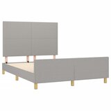  Okvir za krevet bez madraca svjetlosivi 140x200 cm od tkanine | Eponuda.com