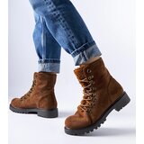 Big Star Brown eco-suede ankle boots Hayed | ePonuda.com