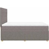  Krevet s oprugama i madracem smeđesivi 140 x 190 cm od tkanine | shoptok.hr