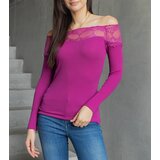 Gemre Pink Spanish blouse with lace insert Vikija | Shoptok.si