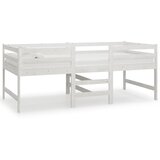 The Living Store Posteljni okvir brez vzmetnice bel 90x200 cm trdna borovina - Posteljni Okvir, (21531601) | Shoptok.si