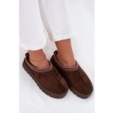 Boto Low Women's Snow Boots with Embroidery on Platform Chocolate Narirya | Shoptok.si