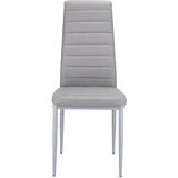 Jumi Stol VERUM, sivo eko usnje - 4 kos, (21888363) | Shoptok.si