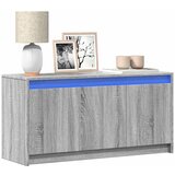 vidaXL TV omarica z LED siva sonoma 100x34x50 cm inženirski les Cene