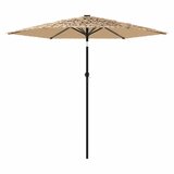  Vrtni suncobran LED s čeličnom šipkom smeđi 268x268x226 cm | Eponuda.ba