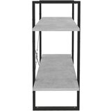 vidaXL ormarić za knjige s 2 razine boja betona 100x30x70 cm iverica | shoptok.hr