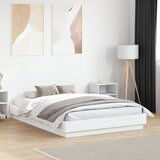 Furnova Posteljni okvir z LED diodami bel 120x190 cm, (21941052) Cene