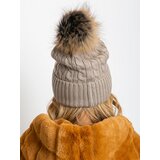 Wool Fashion Italia Cap-AT-CZ-173501.44-dark beige | Shoptok.si
