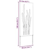 vidaXL Dekorativna ploča za vrt Crna 50 x 140 cm | shoptok.hr