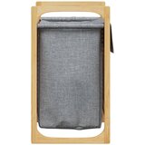  Košara za rublje sa sivom vrećom 32 x 30 x 36,5 cm od bambusa | shoptok.hr