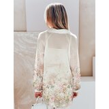 DStreet Koszula damska oversize w kwiaty KWIACYNTA jasnobeżowa | Shoptok.si