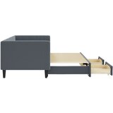  Dnevni krevet na razvlačenje i ladice tamnosivi 80x200 cm | shoptok.hr