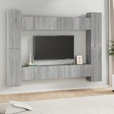  10-dijelni set TV ormarića sivog sonome konstruirano drvo | Eponuda.ba