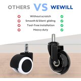 WEWILL univerzalna kolesa za pisarniški stol - 10 × 22 mm | Shoptok.si