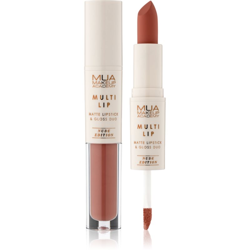 MUA Makeup Academy Multi Lip Nude Edition dugotrajni ruž i sjajilo za usne duo nijansa Classic 3.2 g Cijene