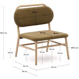 Kave Home Zelen fotelj iz šenilje Helda – | Shoptok.si