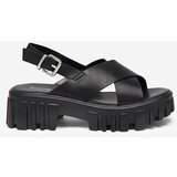 Resti Black women's sandals on a massive Otida sole - Footwear Cene