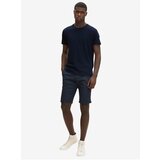 Tom Tailor Dark Blue Men's Chino Shorts with Denim Belt - Men | Shoptok.si