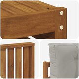  Set vanjskih sofa 6 kom. Prirodna i svijetlo siva | shoptok.hr