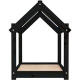  Krevet za pse crni 71 x 55 x 70 cm od masivne borovine | shoptok.hr