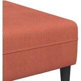  Kavč z blazino Rdeče oranžna 250 x 188 x 76 cm Žametna tkanina, (5000137857) | Shoptok.si
