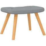  Stolica za ljuljanje s osloncem za noge svjetlosiva od tkanine | shoptok.hr