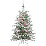  Umjetno božićno drvce s nogom Bijelo 150 cm PE i PVC | shoptok.hr