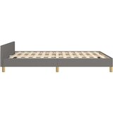  Posteljni okvir z vzglavjem temno siv 140x200 cm blago, (20736650) | Shoptok.si