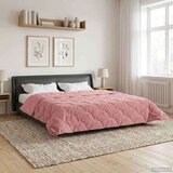  Poletna odeja Roza 240 x 260 cm Mikrofibra in Teddy flis, (5000284345) | Shoptok.si