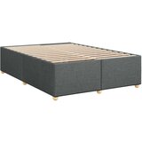 vidaXL Box spring postelja z vzmetnico temno siva 140x200 cm blago | Shoptok.si