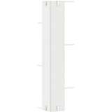 Kutna zidna polica bijela 36,5x36,5x140 cm konstruirano drvo | Eponuda.com