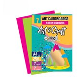 Scool set kartona Art&Craft SC1806, A4, 250g, 7 boja Cene