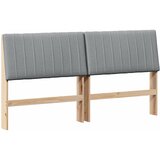  Tapecirani uzglavlje Svijetlo siva 200 cm Čvrsto borovo drvo | shoptok.hr