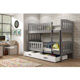 BestBed POGRAD KUBUS 200X90 S PREDALOM (VE BARV) - GRAFIT-Bela Cene