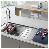 Blanco sudoper ANDANO XL 6 S-IF InFino INOX 18/10, BAZEN LIJEVO, pribor 18/10, s dalj. upr. | shoptok.hr