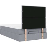 vidaXL Okvir kreveta s madraca svijetlosivi 120x200cm od tkanine | shoptok.hr