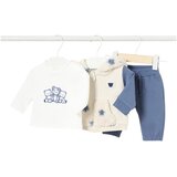 Mayoral komplet 3v1 (majica, pulover, dolge hlače) bear blue | Shoptok.si