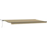  Automatska Uvlačiva Tenda s LED zelenom i žutom 600x350 cm | shoptok.hr