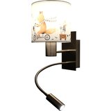 Brilagi LED fleksibilna lampa BOBO 1xE27/25W/230V + LED/3W m. hrom/bela/životinjice | Eponuda.com