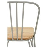 Premier Housewares Siv/v naravni barvi jedilni stol iz masivnega bresta District – | Shoptok.si