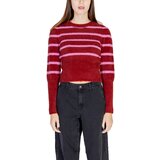 Only Puloverji Onlpiumo Ls Puff Stripe O-Neck Cc Knt 15324211 Rdeča Cene