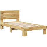  Okvir kreveta uzglavljem bez madraca 75x190 cm puno drvo hrast | Eponuda.ba