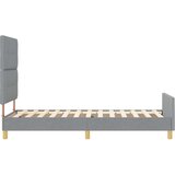  Okvir kreveta svijetlosivi 90x200 cm tkanina | shoptok.hr