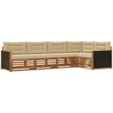  Set vanjskih sofa 5 pcs Prirodna i bež 323 x 164,5 x 73 cm | Eponuda.ba