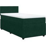 Box spring krevet s madracem tamnozeleni 90x200 cm baršunasti | shoptok.hr