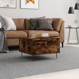 vidaXL Klubska mizica dimljeni hrast 55x55x36,5 cm inženirski les Cene